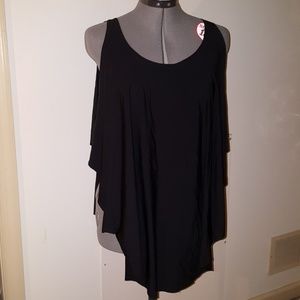 Black Milk Butterfly Black Top Large L